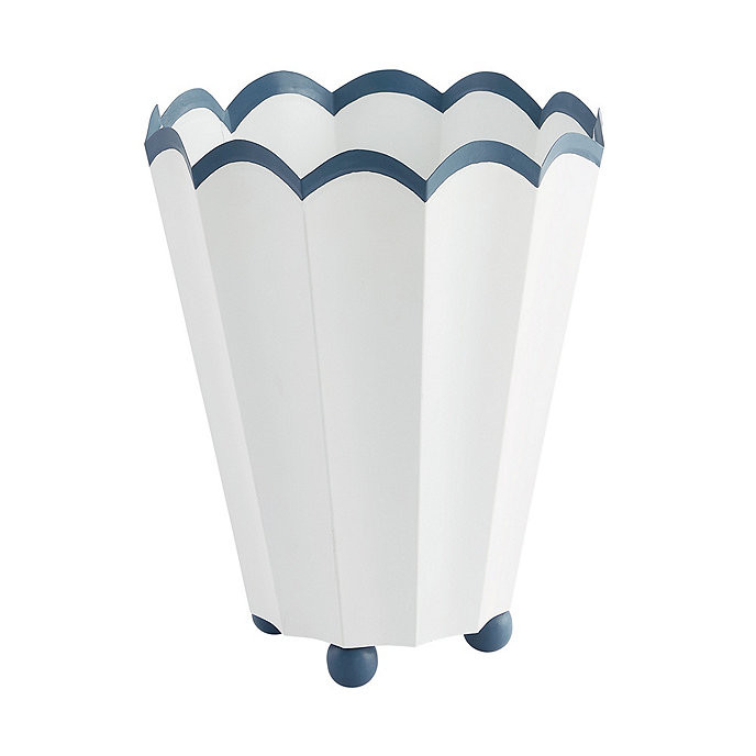 Annabelle Scalloped Waste Basket | Ballard Designs, Inc.