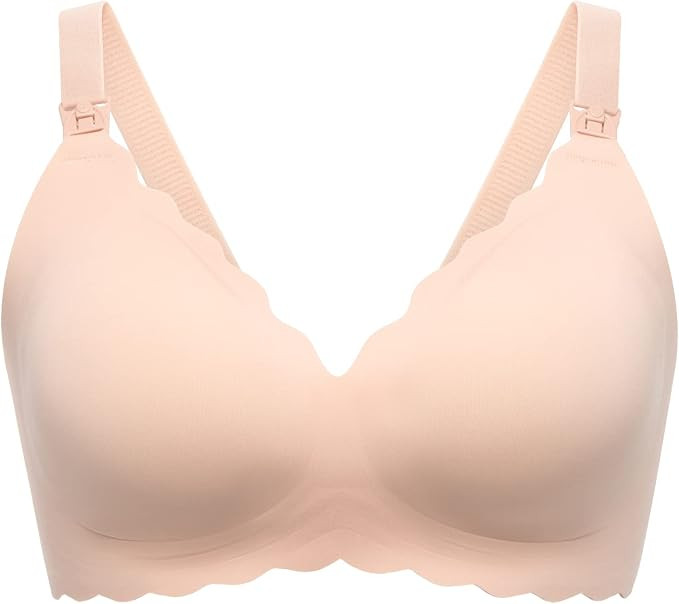 Momcozy Nursing Bras for Breastfeeding, YN46 Jelly Strip Support Comfort Maternity Bra, Seamless ... | Amazon (US)
