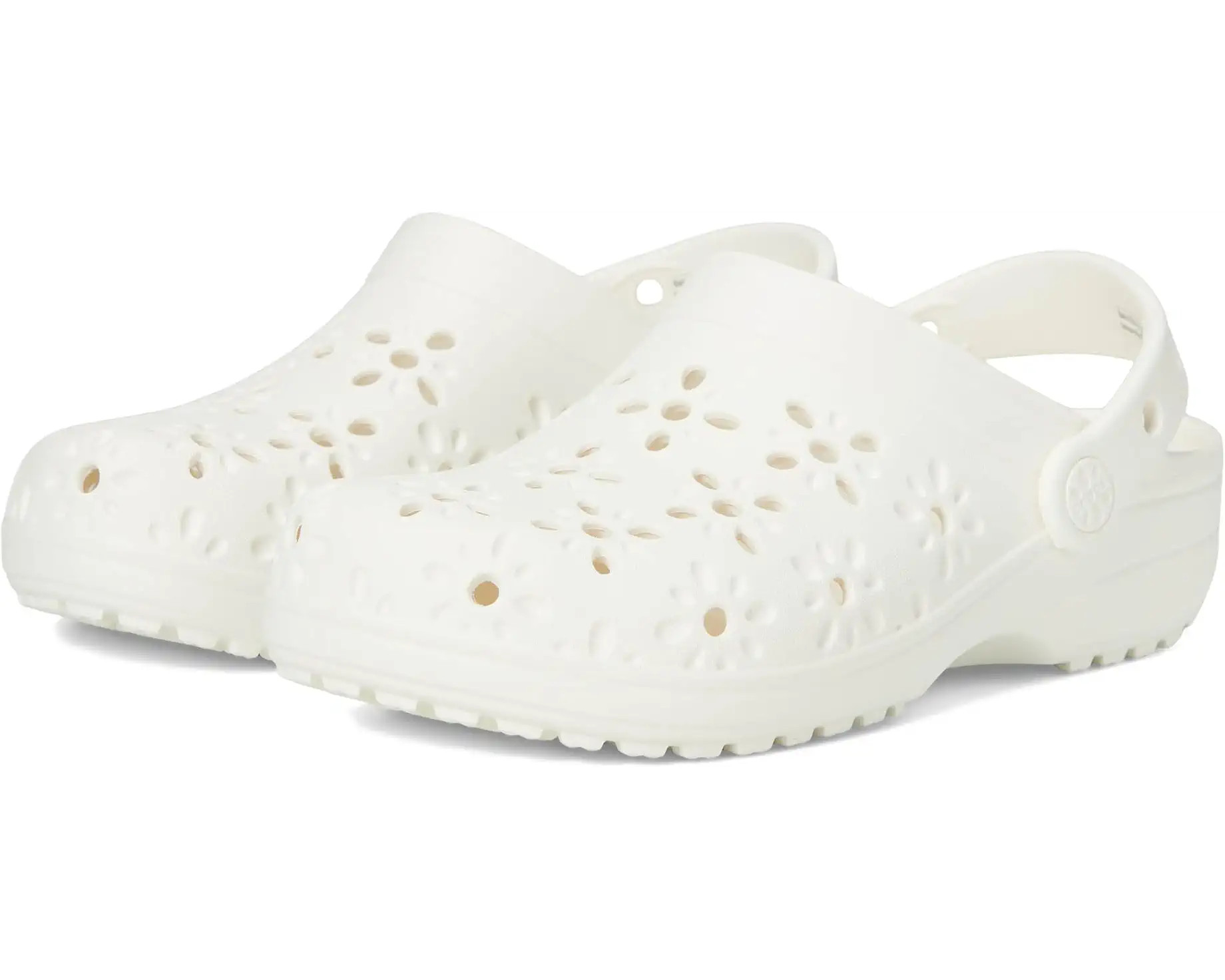 Classic Clogs with Floral Cut Out Design (Little Kid/Big Kid) | Zappos