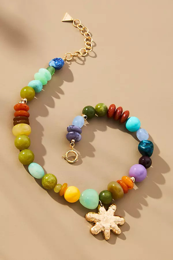 Cool Mix Camp Icon Beaded Necklace | Anthropologie (US)