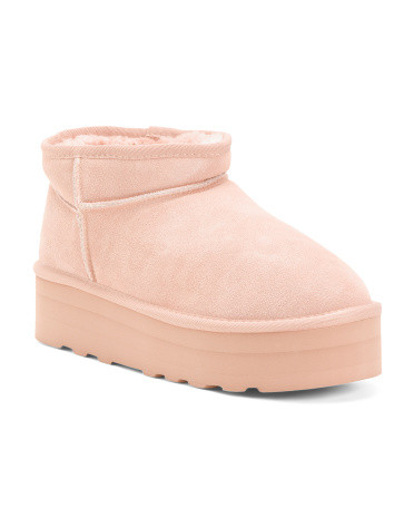 Suede Hippy Platform Cozy Booties | Women's Shoes | Marshalls | Marshalls