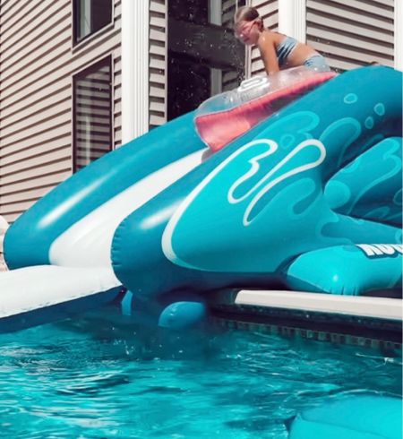 Our pool slide is on sale for $95! 
Works for in ground pools too! 

We love ours! 

Pool slide. Kids slide. Summer activities  

#LTKsalealert #LTKhome #LTKSeasonal