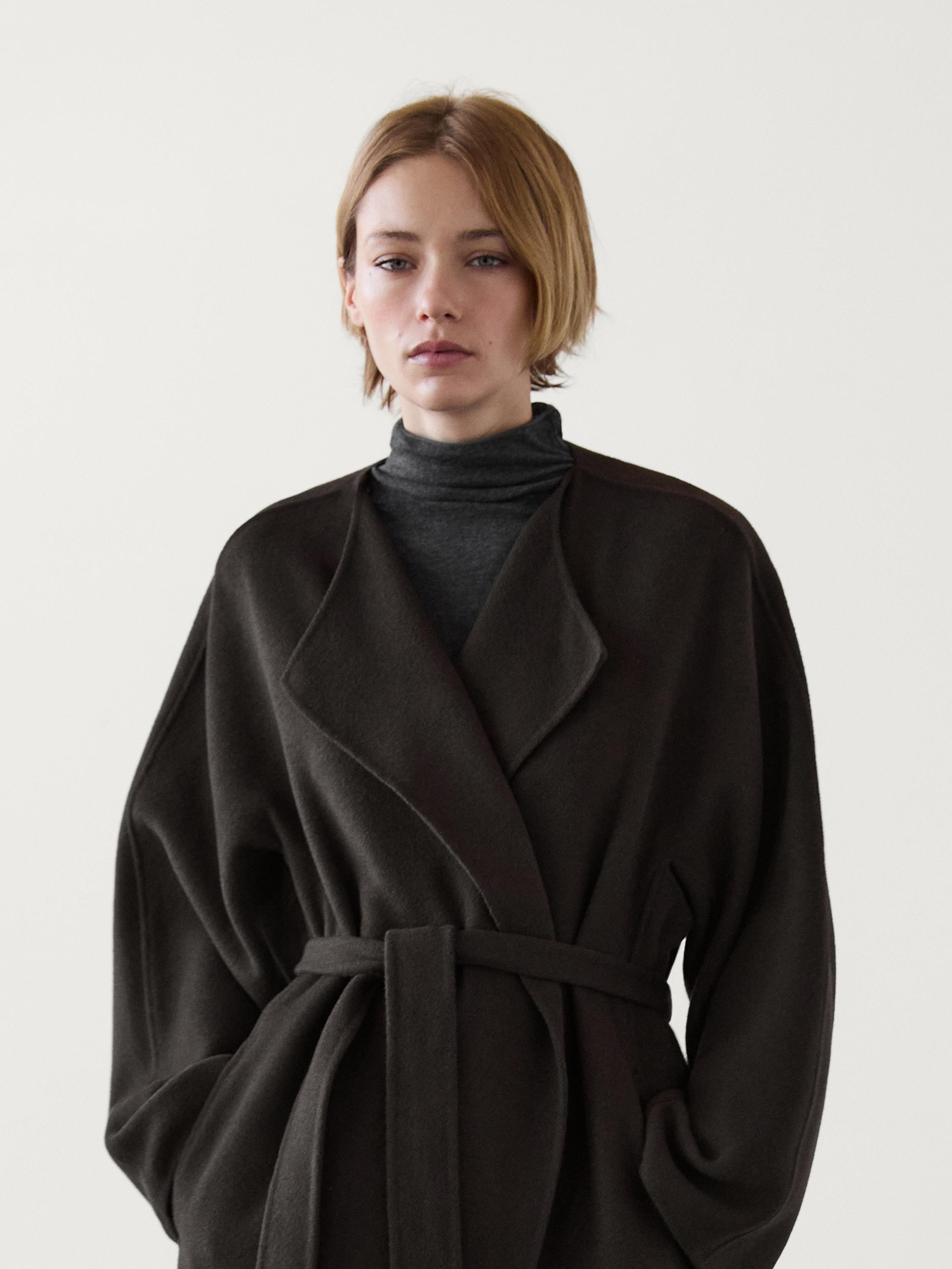 Mantel Schal Wollmischgewebe | Massimo Dutti DE