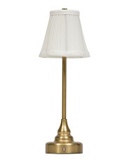 14.5x5.5 Printed Lampshade Led Rechargeable Touch Lamp | Lighting | Marshalls | Marshalls