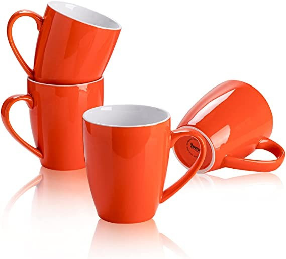 Sweese Coffee Mugs Set of 4 - 16 Ounces Porcelain Coffee Mugs, Large Mugs with Handle for Coffee,... | Amazon (US)