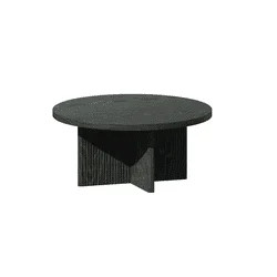 Better Homes & Gardens Lillian Fluted Coffee Table,  Black - Walmart.com | Walmart (US)