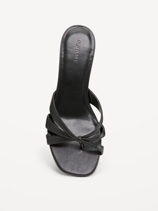 Strappy Kitten-Heel Sandals for Women | Old Navy (US)