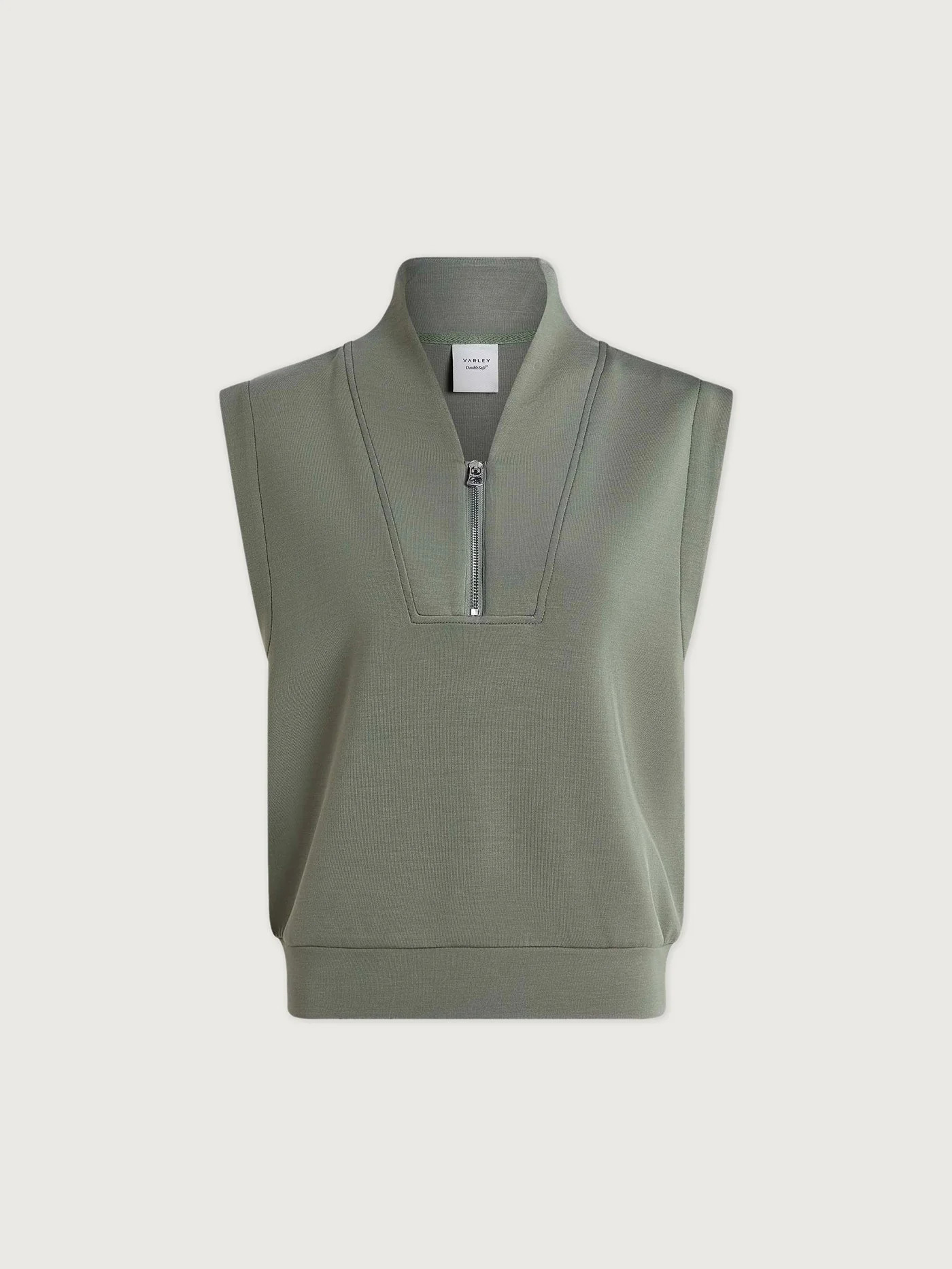 Loretta Half-Zip Sleeveless Sweat | VARLEY US, Stone Blue / XXS | Varley US