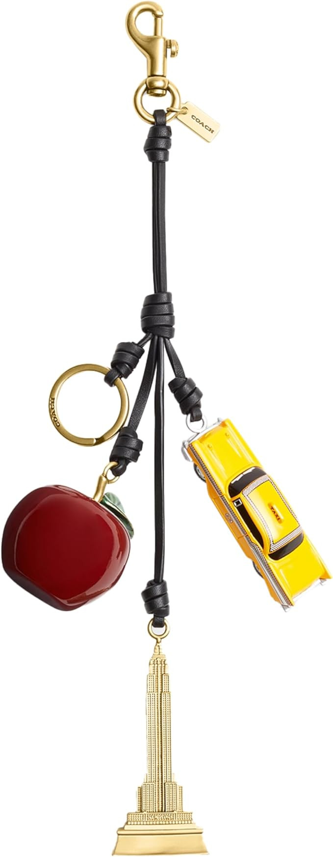 Coach Women's Small New York Cluster Bag Charm Keychain | Amazon (US)