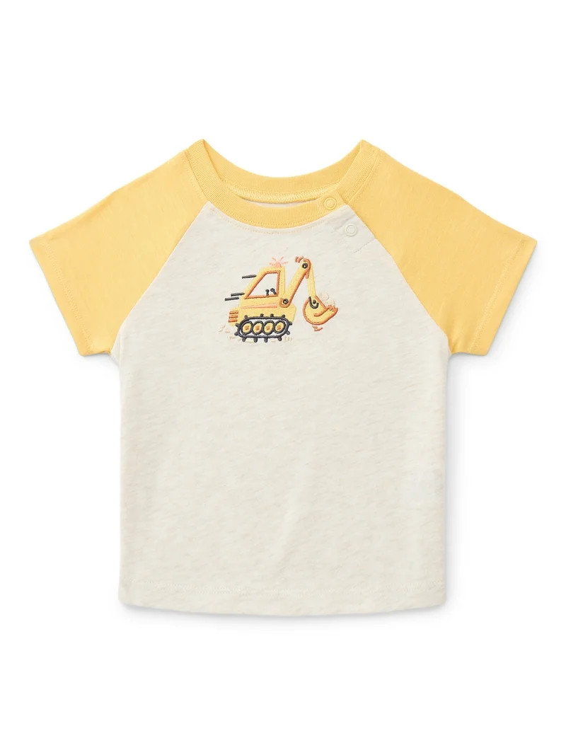Wonder Nation Baby Boys Graphic Raglan Tee, Sizes 0/3M-24M | Walmart (US)