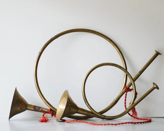 Assorted Vintage Brass French Horn Wreath Door Hanging  | Etsy | Etsy (US)