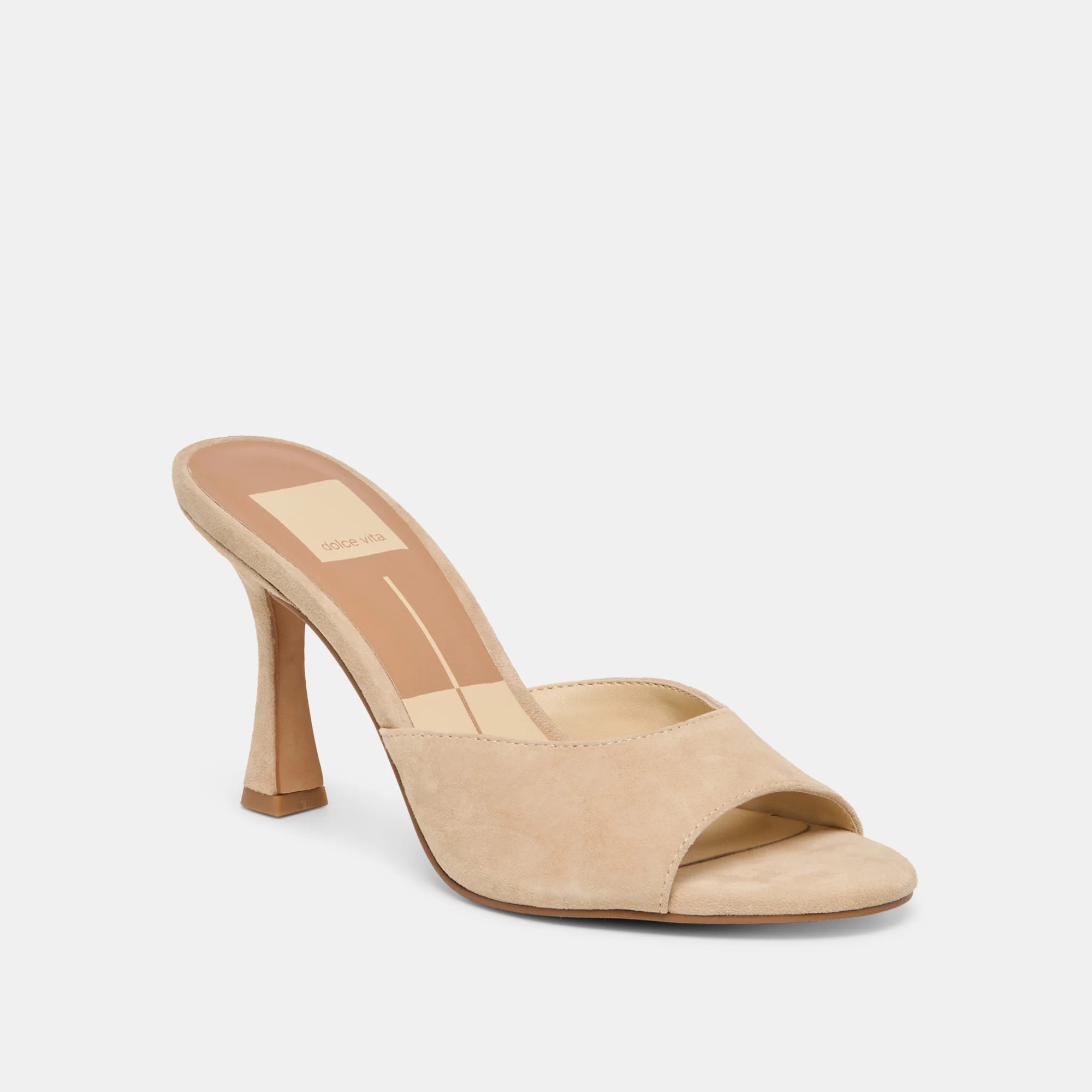 ROSHA Camel Suede Heels | Dolce Vita | DolceVita.com