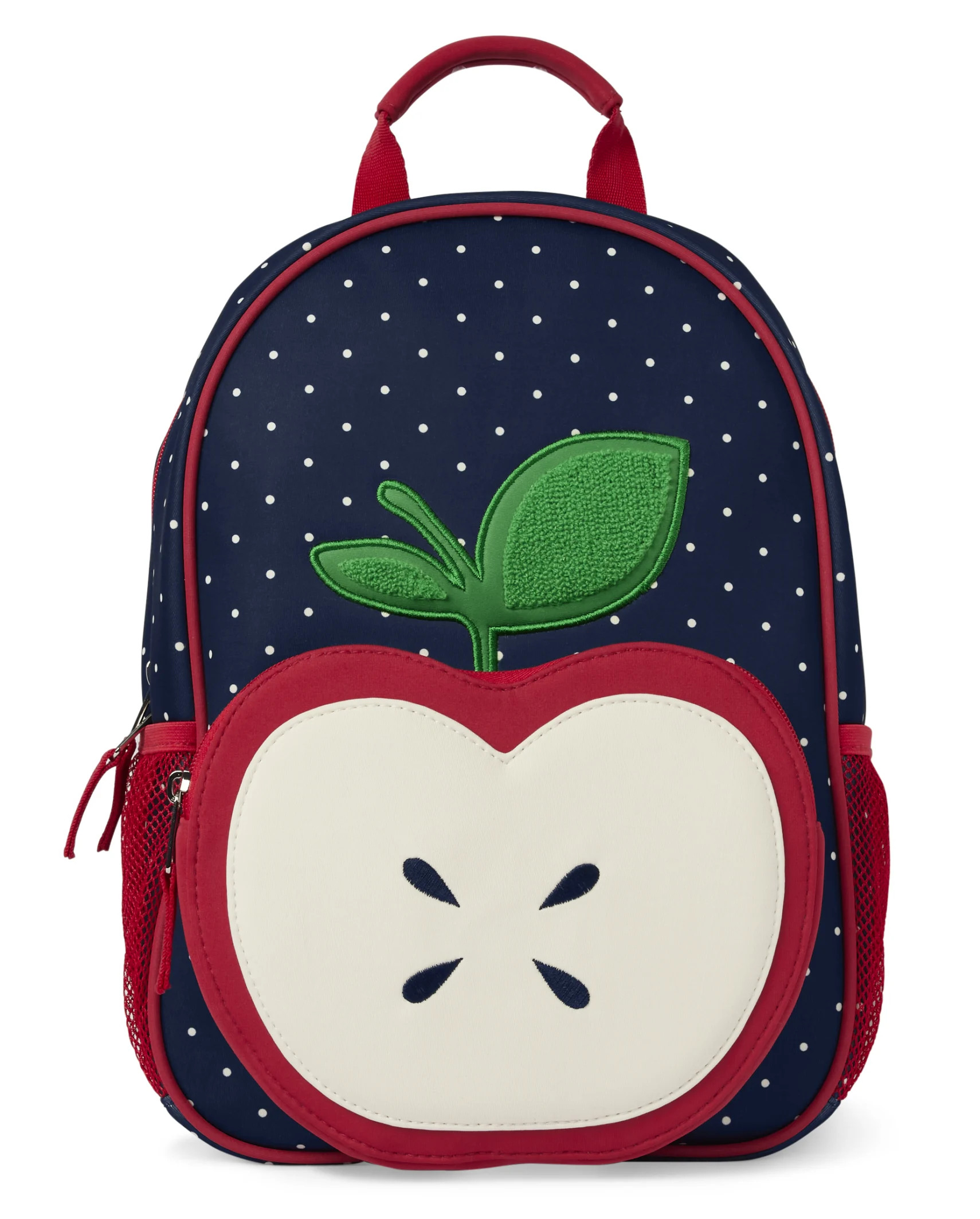 Girls Embroidered Apple Backpack - Uniform - tidal | The Children's Place