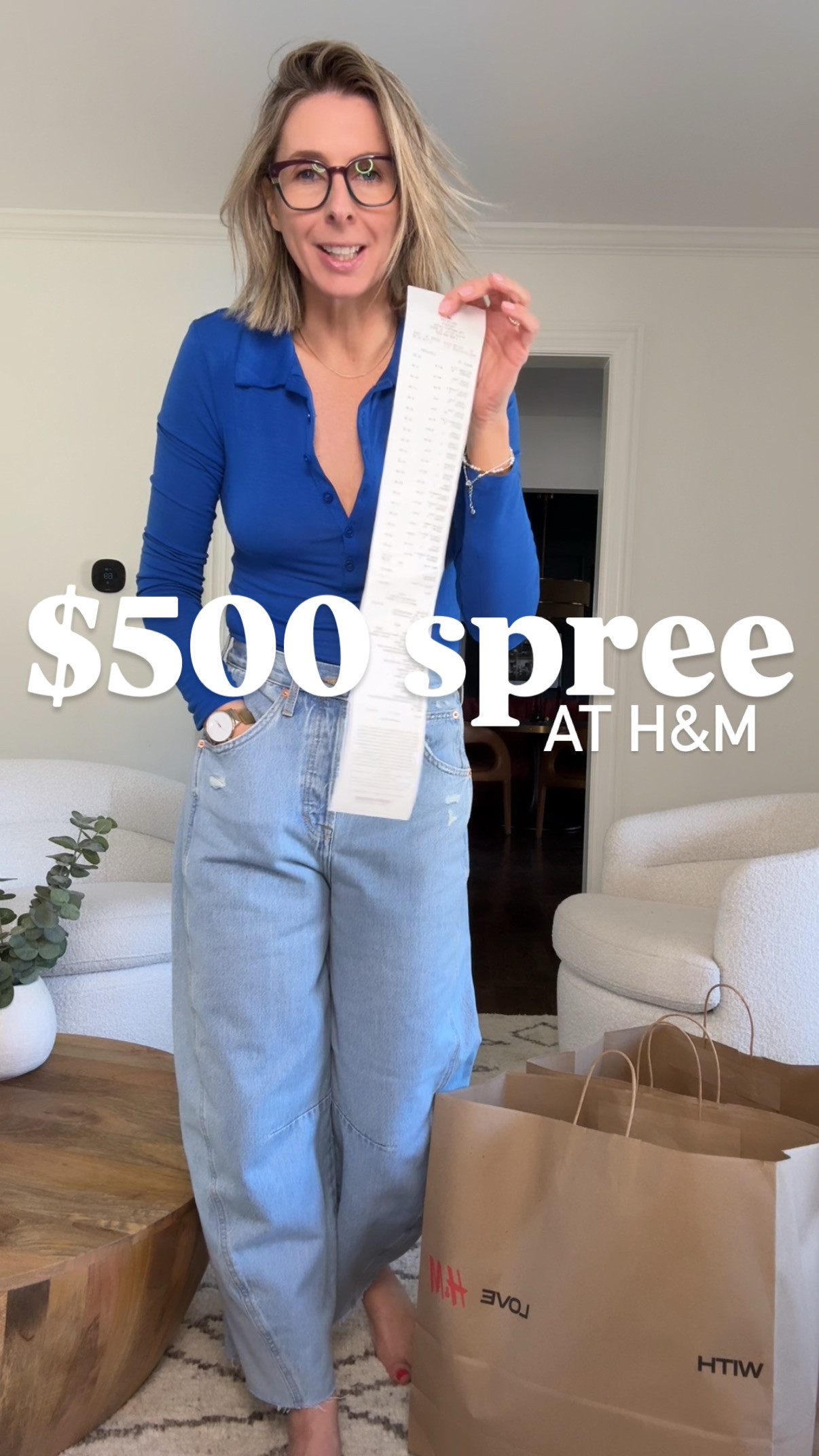 wanna see what $550 gets you at h&m right now? come take a peek! 

i tried everything on, here are the sizes i bought…

White ruffle skirt small 
White vest small 
White eyelet top medium 
Black tee extra small 
White jeans 6 
White turtleneck medium 
Clementine tea large 
Denim jacket medium 
Green dress small 
Blue jeans small 
Black dress medium  
White and black pants 6 
blue v neck top small 
White short sleeve cardigan medium 
Floral dress small  (not online yet)
yellow skirt small (not online yet)


#LTKOver40 #LTKWatchNow #LTKSeasonal
