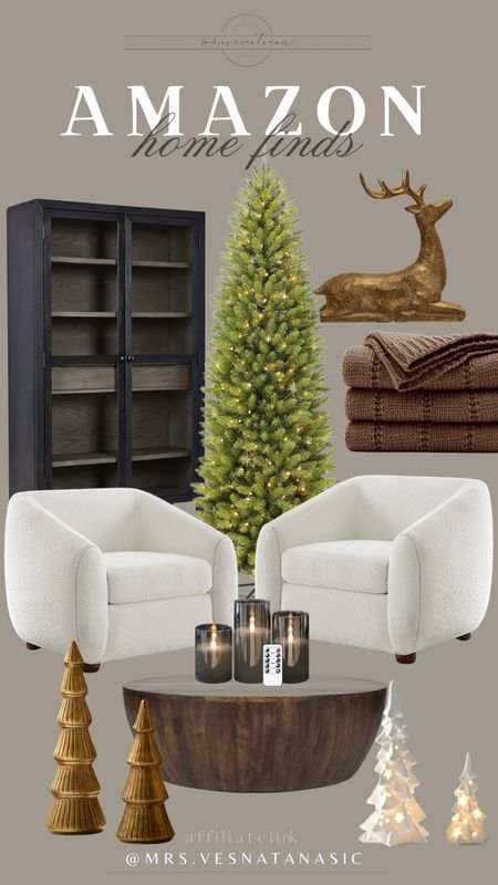 Amazon Home finds and cozy Holiday decor to elevate your home! 

Amazon, Amazon home, Amazon find, living room, living room inspo, accent chair, Christmas tree, garland, Christmas decor, cabinet, Holiday 

#LTKstyletip #LTKHoliday #LTKhome