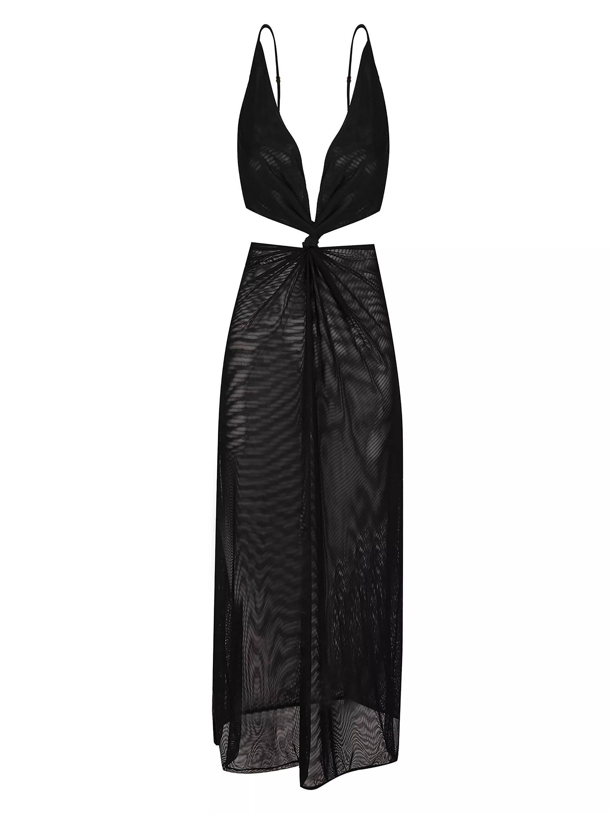 Shop ViX by Paula Hermanny Thuly Mesh Knotted Cover-Up | Saks Fifth Avenue | Saks Fifth Avenue