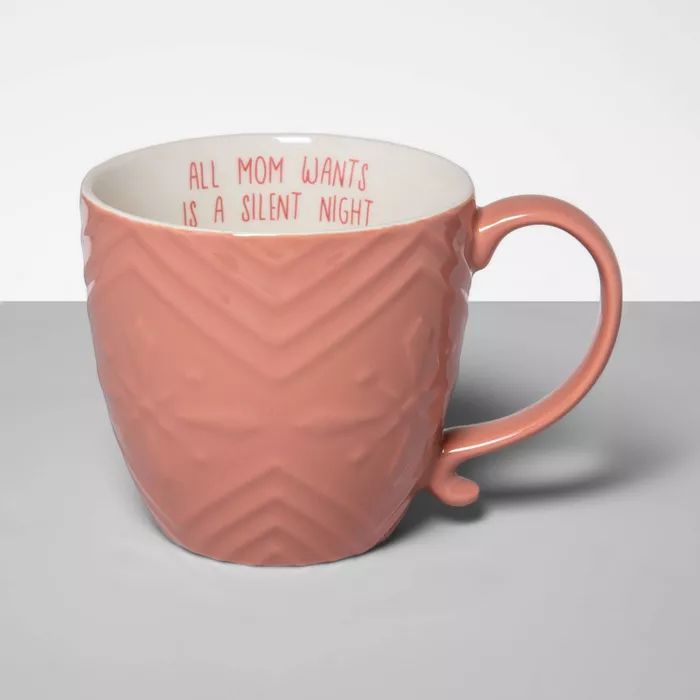 16oz Stoneware All Mom Wants Mug Pink - Opalhouse™ | Target