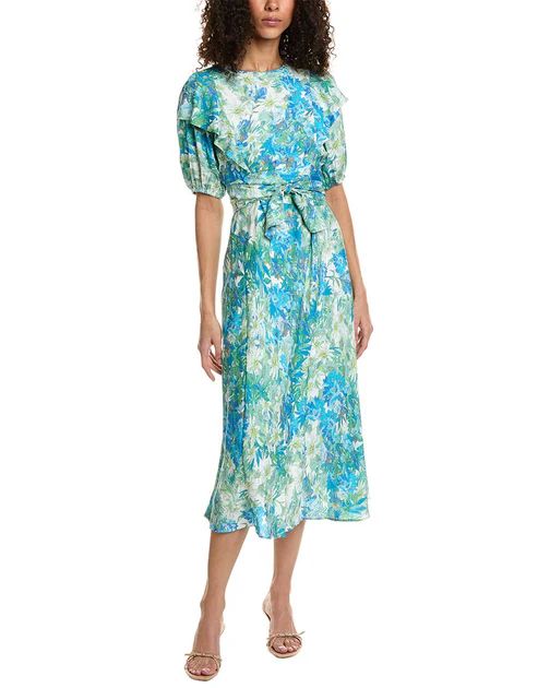 Ted Baker Puff Sleeve Midi Dress | Shop Premium Outlets
