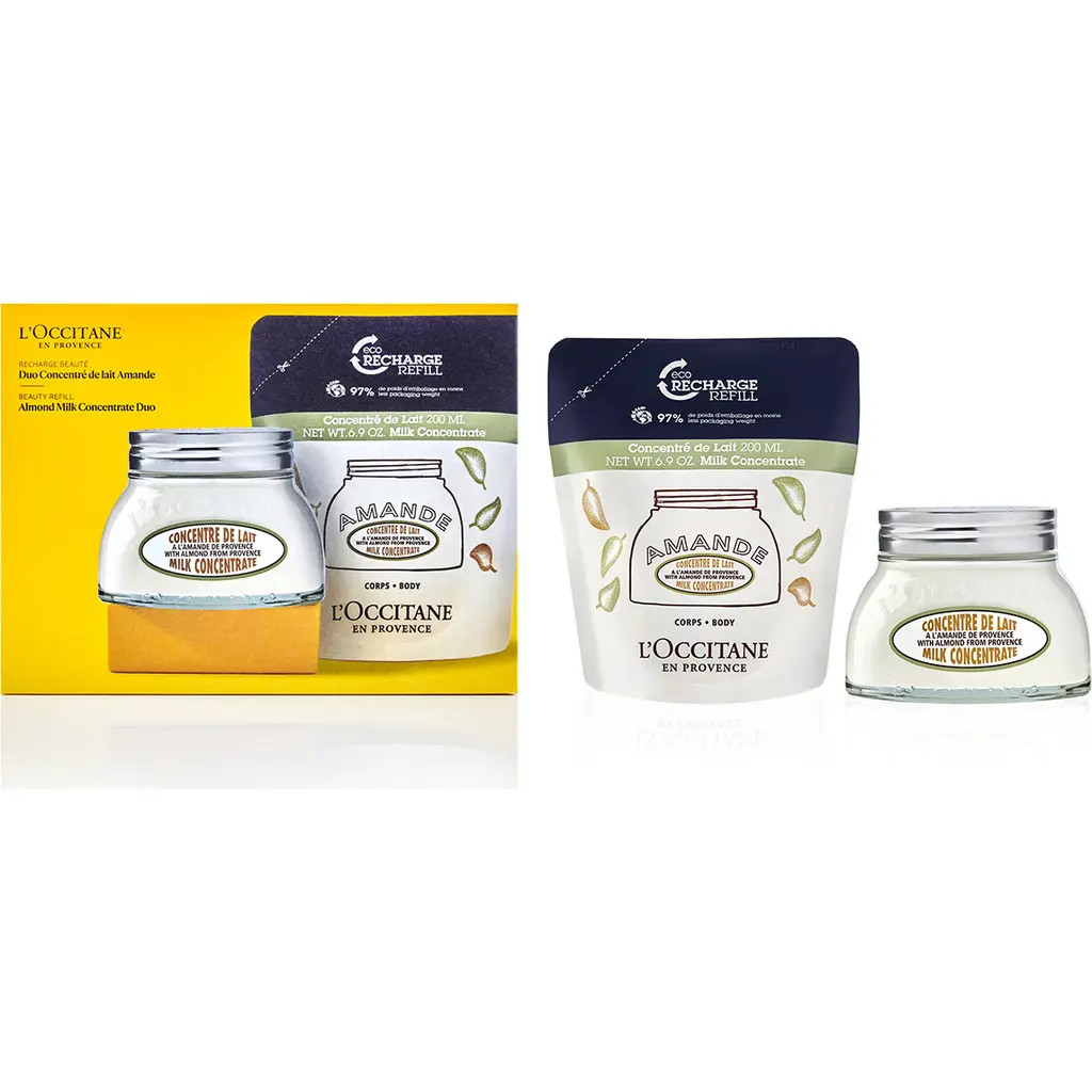 L'Occitane Almond Milk Concentrate & Refill Set (Limited Edition) $73 Value in None at Nordstrom | Nordstrom