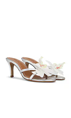 Alameda Turquesa Trudy Heel in Silver from Revolve.com | Revolve Clothing (Global)