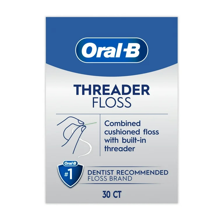 Oral-B Glide Pro-Health Dental Floss Threader for Braces and Dental Work, 30 Count | Walmart (US)