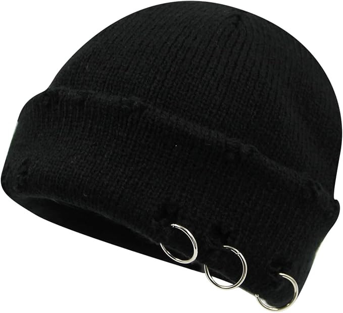 AIBEARTY Swag Short Fisherman Beanie for Men Women Rolled Cuff Beanie Skull Caps Wool Knit Winter... | Amazon (US)