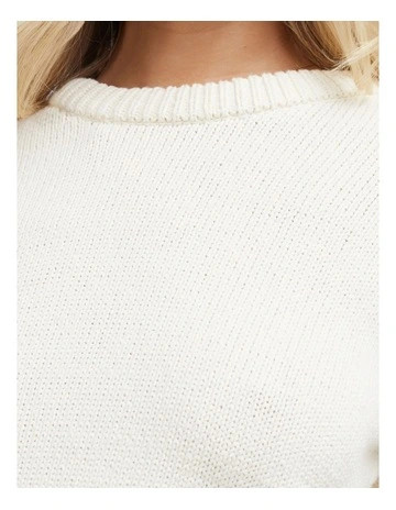 Bonnie Knit Crew in Cream | Myer