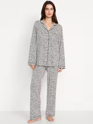 Sunday Sleep Knit Jersey Pant Set | Old Navy (US)