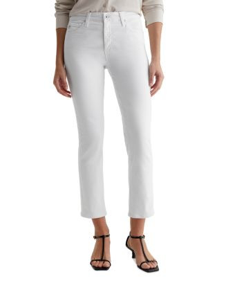 AG Mari Mid Rise Crop Jeans in Gallery White | Bloomingdale's Women | Bloomingdale's (AU)