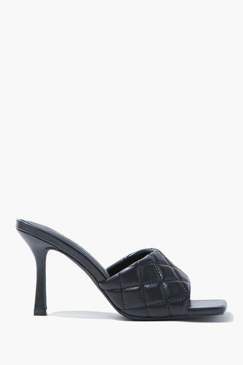 Quilted Square-Toe Heels | Forever 21 (US)
