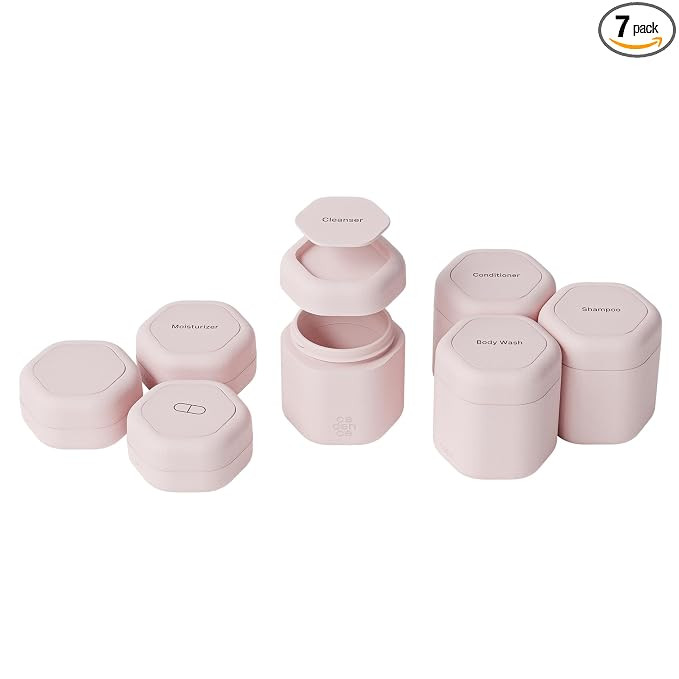 Cadence Travel Containers - Daily Routine Capsule Set - Magnetic Containers with Lids,4 Flex Medi... | Amazon (US)