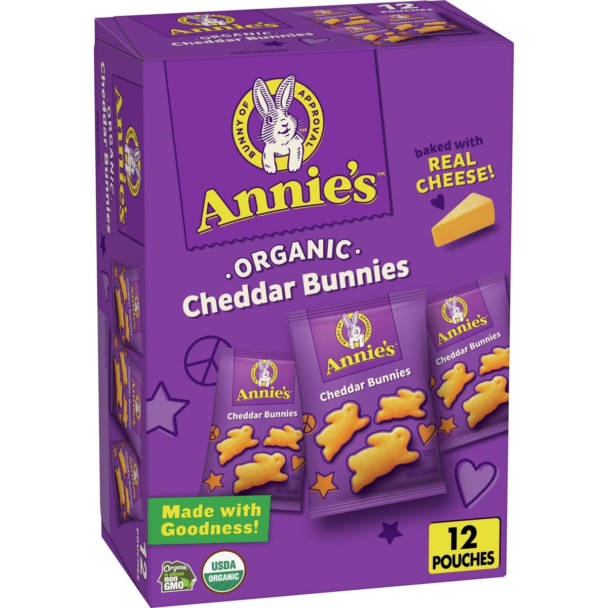 Annie's Cheddar Bunnies Baked Snack Crackers - 12oz | Target