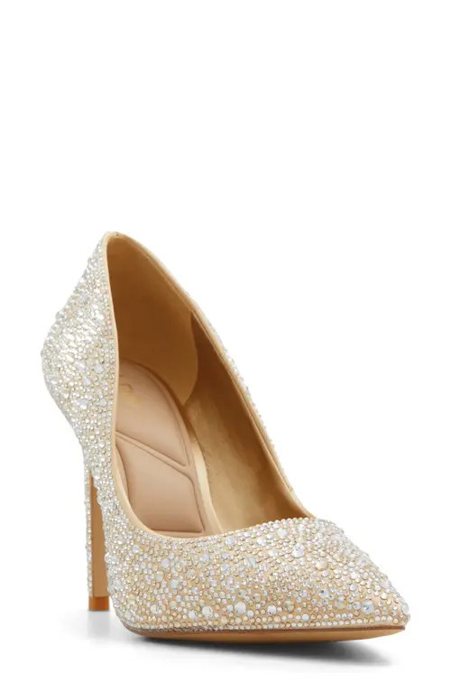 ALDO Stessy 2.0 Pointed Toe Pump in Gold at Nordstrom, Size 8 | Nordstrom