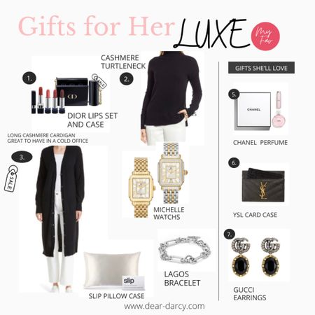 Gift for her Luxe

For the lady in your life that loves the finer things and budget doesn’t matter🌸✔️🎁

Gucci, Dior, YSL, Cashmere, Chanel Michelle, slip .. I’ve picked out some Fab things she’ll love from $98 and up

#LTKHoliday