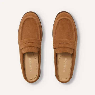 The Penny Loafer Mule - ReVelvet™ Caramel | Rothy's