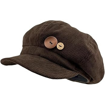 Corduroy Newsboy Hats for Women Vintage Button Decor Paperboy Painter Beret Cap Japanese Y2K Acub... | Amazon (US)