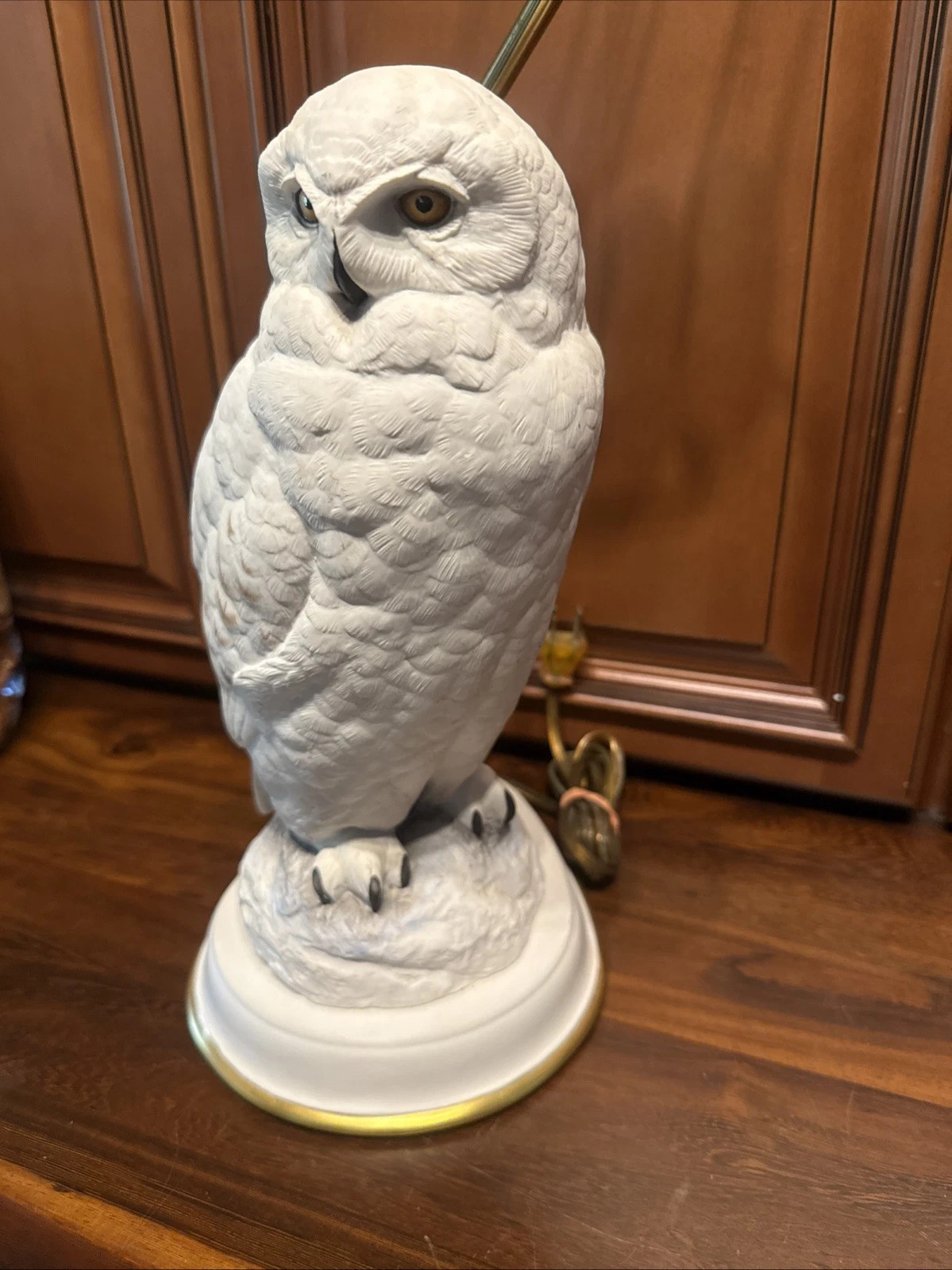 Vintage Fine Porcelain Franklin Mint Table Lamp The Snowy Owl By Raymond Watson | eBay US