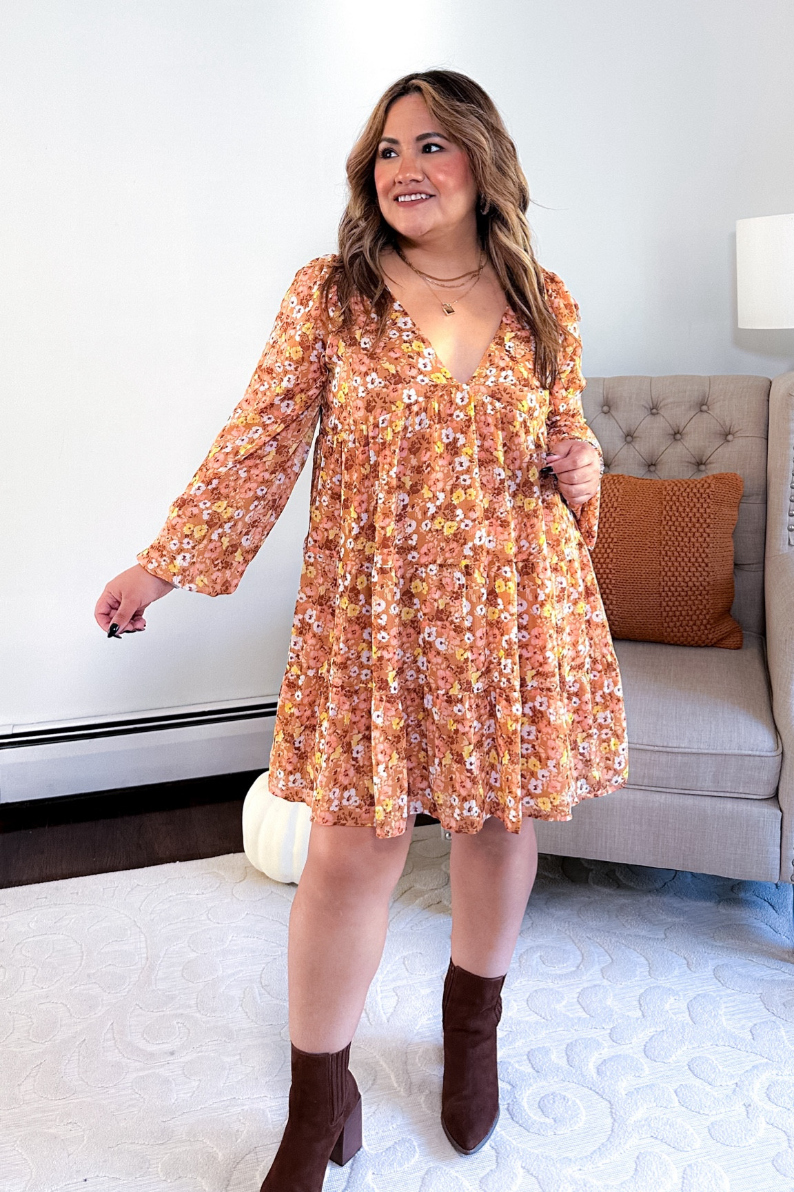 Thanksgiving outfit inspo 🤩 Dress from daisyhelen.com

#LTKshoecrush #LTKSeasonal #LTKstyletip