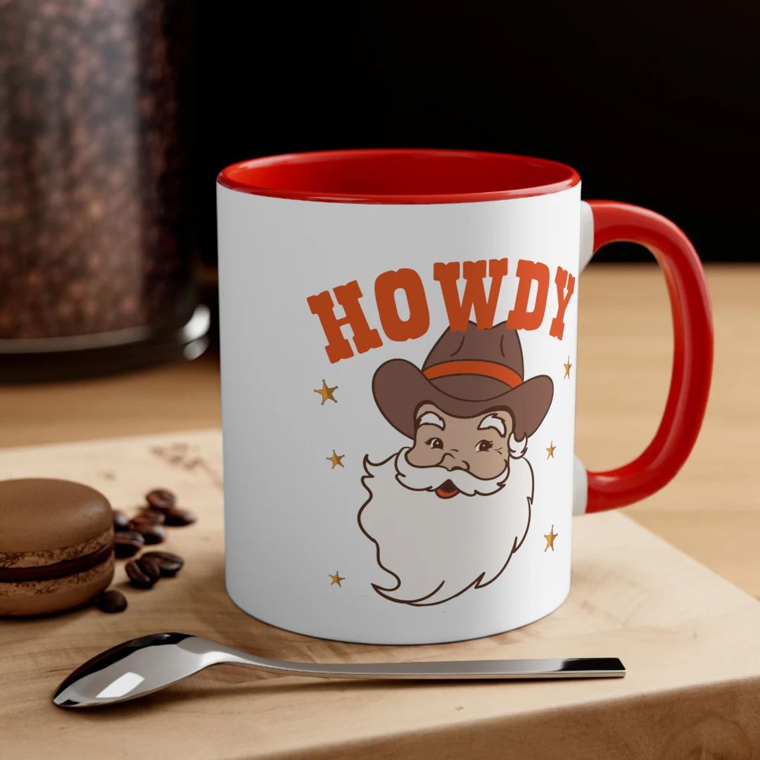 Christmas Santa Mug Gift Christmas Howdy Santa Coffee Cup - Etsy | Etsy (US)