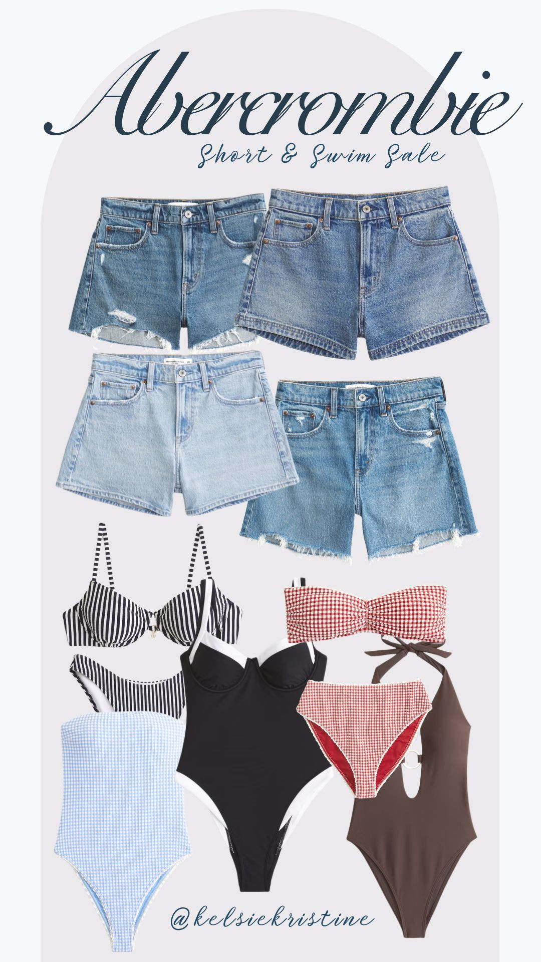Abercrombie | A&F | Abercrombie Jean Shorts | Denim Sale | Swim | A&F Swim | Summer Staples | Swimsuits | Mid-Size Shorts | Mid-Size Picks | Sale | 
Stackable Code: SHORTSAF to get an additional 15% Off 

 #LTKSaleAlert #LTKSwim