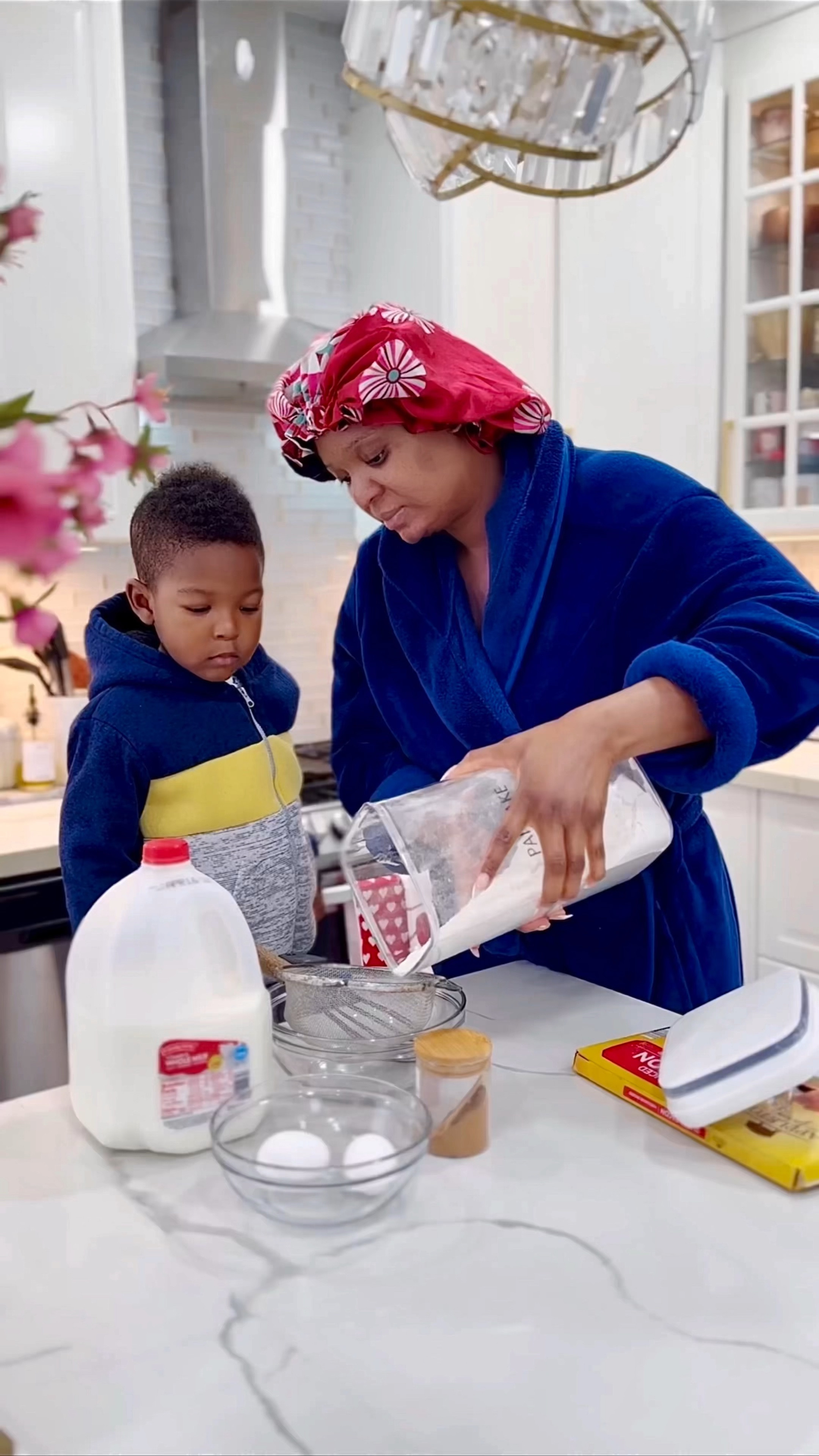 Sunday morning breakfast always taste differently. Mr Acey poo is assisting in the kitchen today 😂

#LTKhome #LTKfamily #LTKbaby