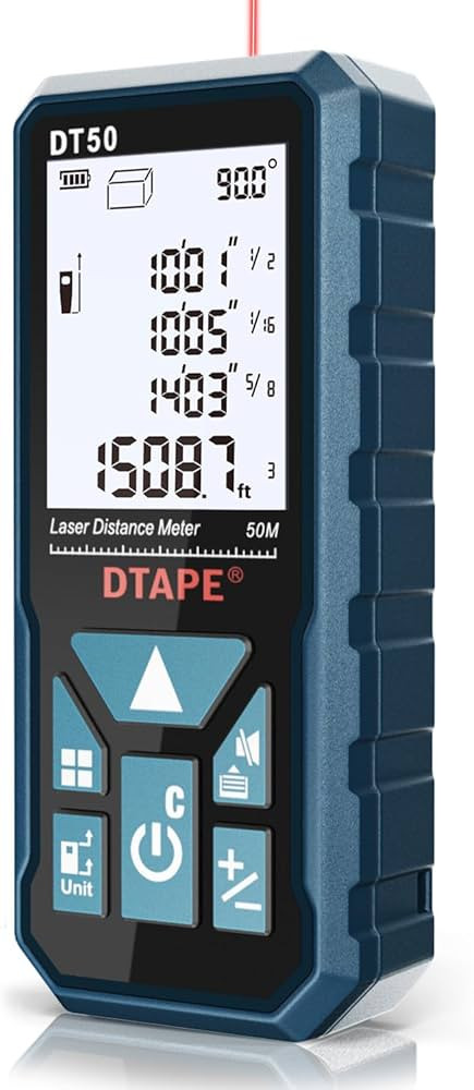 Laser Measure, DTAPE 165 Ft Digital Laser Distance Meter, Upgraded High-Accuracy Laser Measuring ... | Amazon (US)