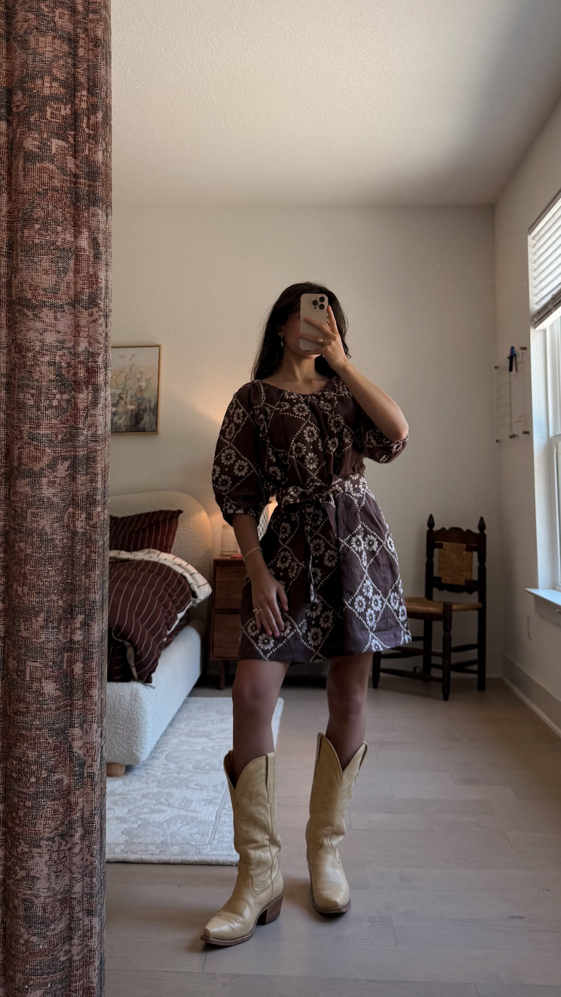 Spring style | summer style | natural fiber dresses | Daughters of India | cowboy boots | summer outfits 

 #LTKootd