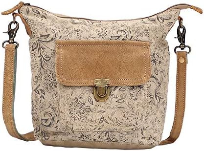 Myra Bag Floral Purses for Women - Genuine Leather and Canvas Floral Purse with Flower Print, Flo... | Amazon (US)