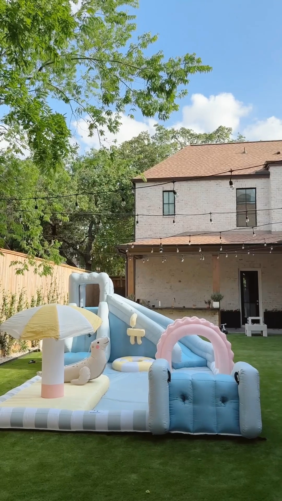Our water inflatable is huge and has been so much fun! Perfect for toddlers to big kids it's from SMOL