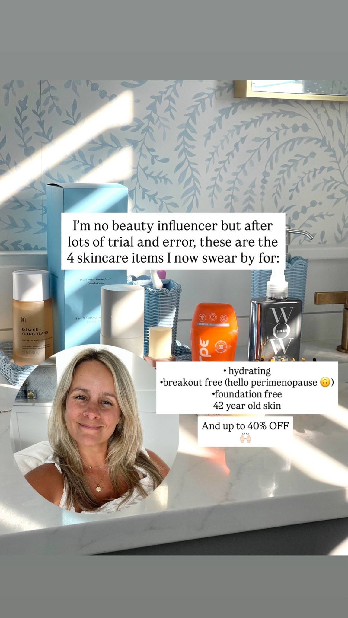 My simple 4 step skincare routine from Amazon for perimenopausal skin 🤍 Plus my new fav deodorant that actually works 👌🏻