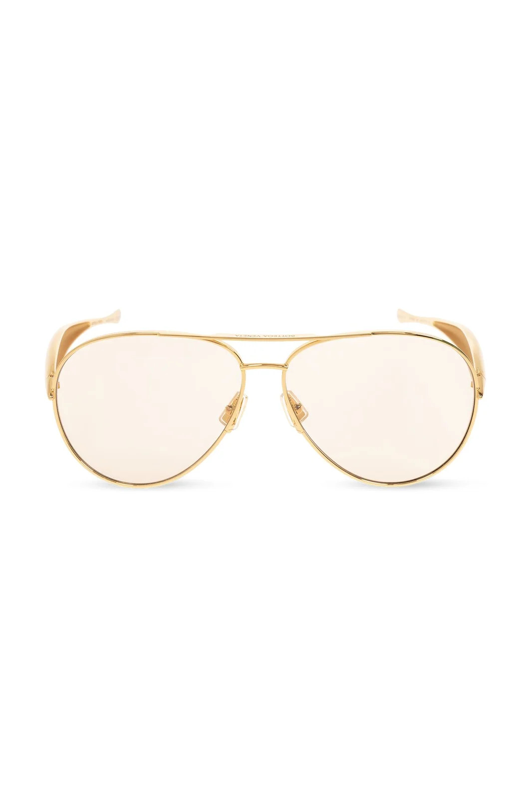 Bottega Veneta Eyewear Aviator Frame Sunglasses | Cettire Global