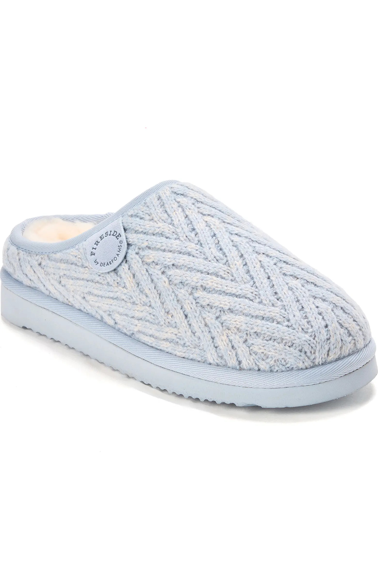 DEARFOAMS Fireside Greta Genuine Shearling Knit Clog Slipper (Women) | Nordstrom | Nordstrom