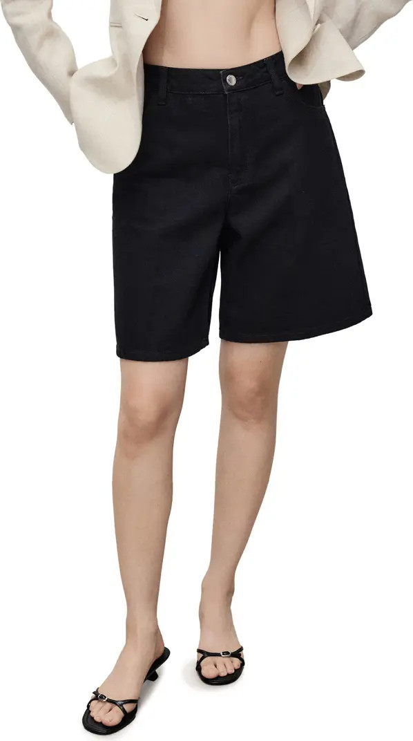 High Waist Denim Bermuda Shorts | Nordstrom