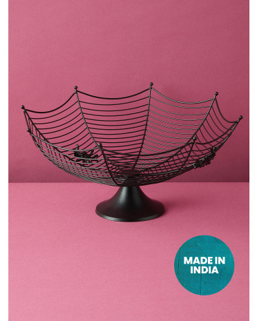 15in Wire Spider Web Bowl | HomeGoods